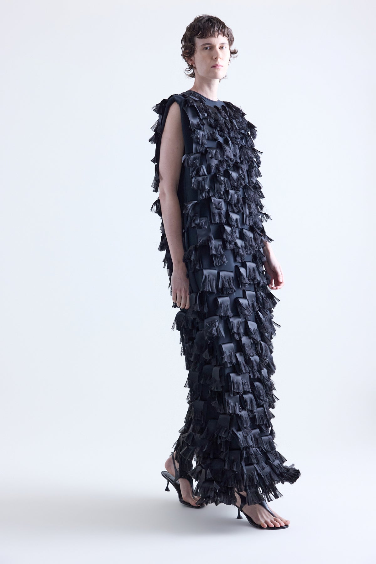 Avril Silk Ribbon Column Dress