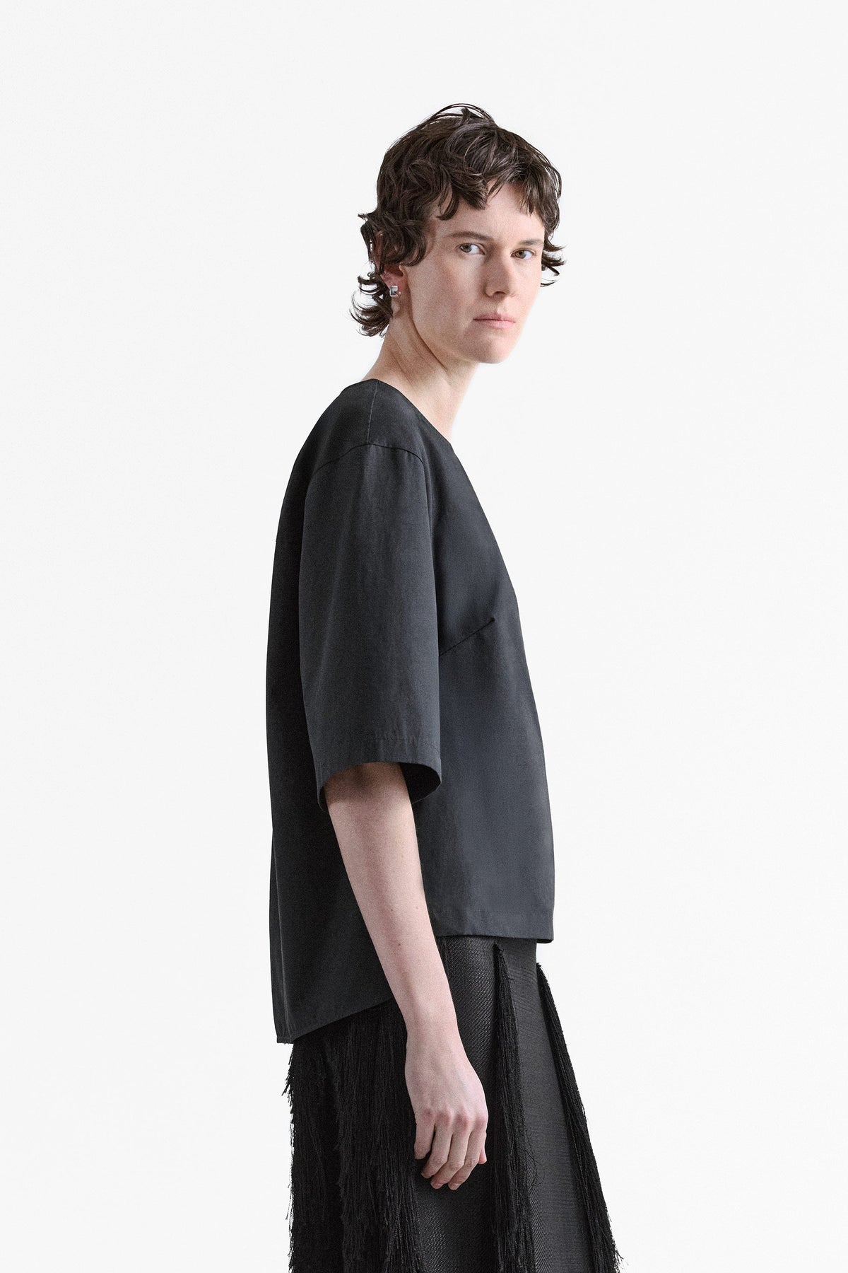 Caitlin Cotton Boxy T-Shirt