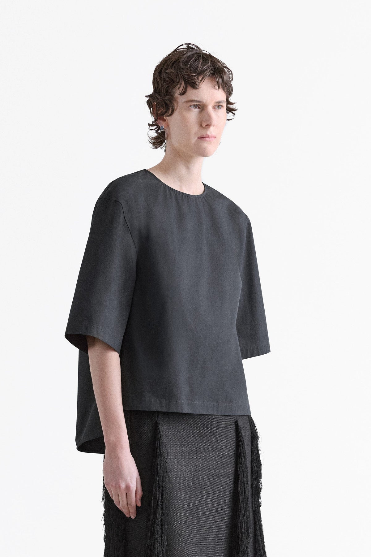 Caitlin Cotton Boxy T-Shirt