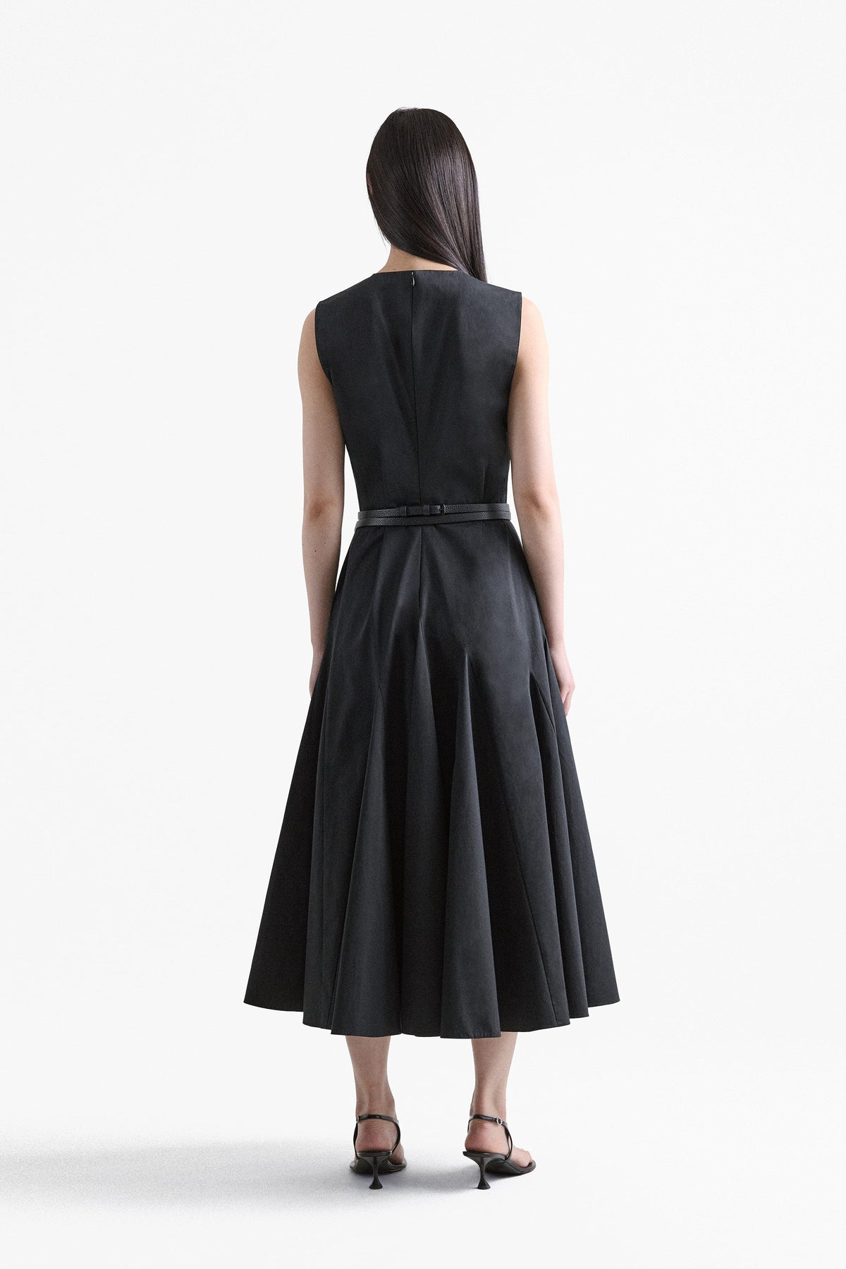 Colette Flared Godet Dress