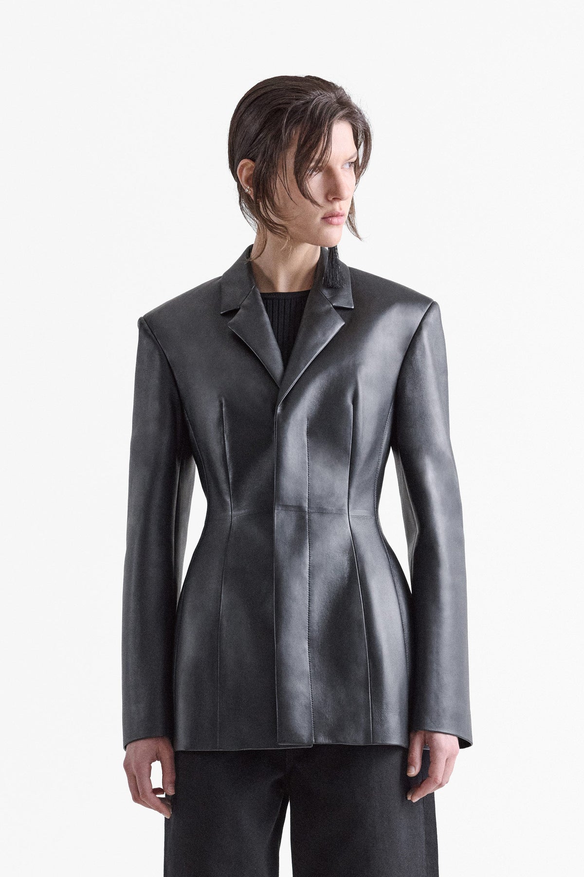 Dakota Leather Moulded Blazer