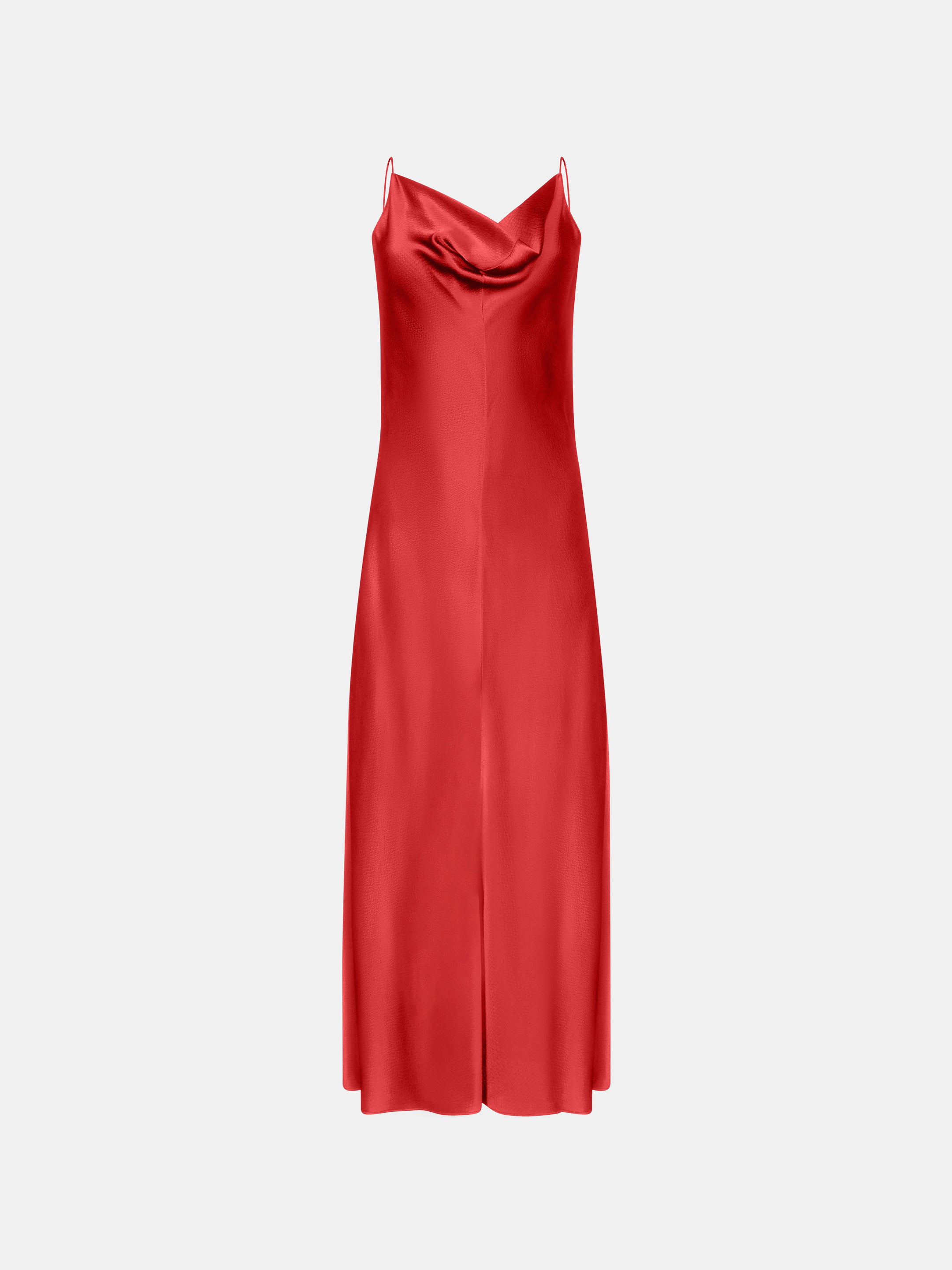 open lace back dress Ruby Red Slip Dress – DATURA main image 1