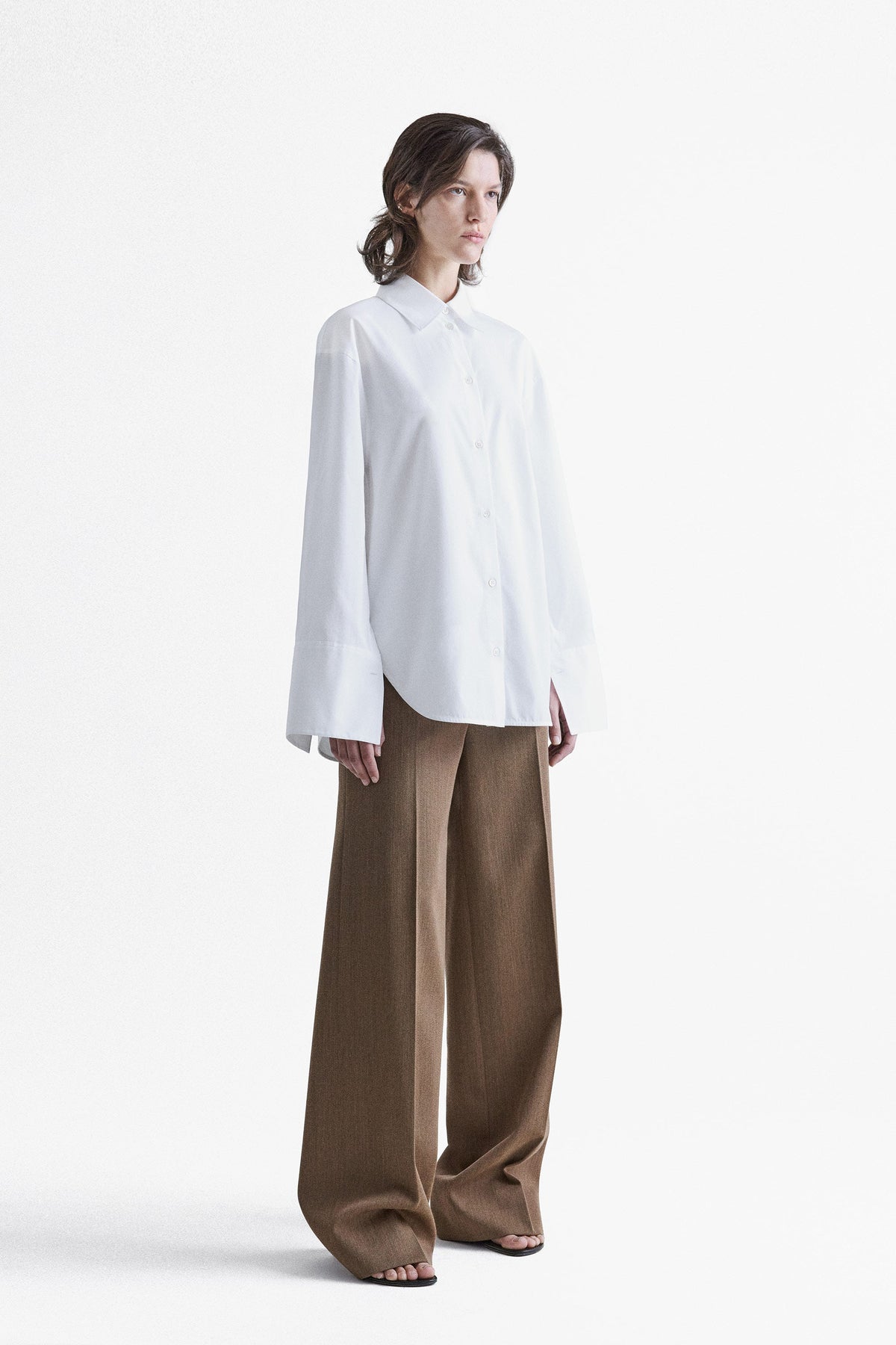 Erin Slashed Sleeve Boyfriend Shirt