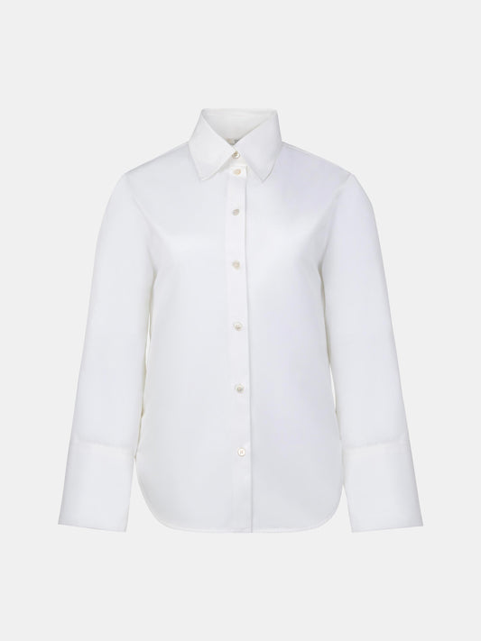 Erin Slashed Sleeve Boyfriend Shirt