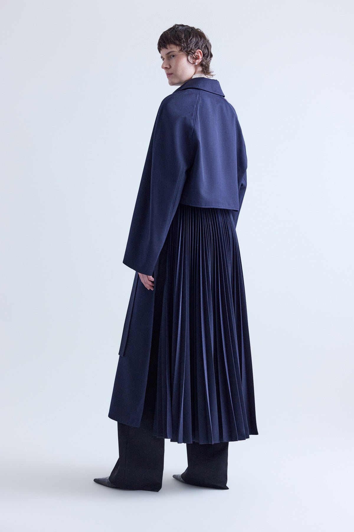 Lennox Pleated Trench Coat