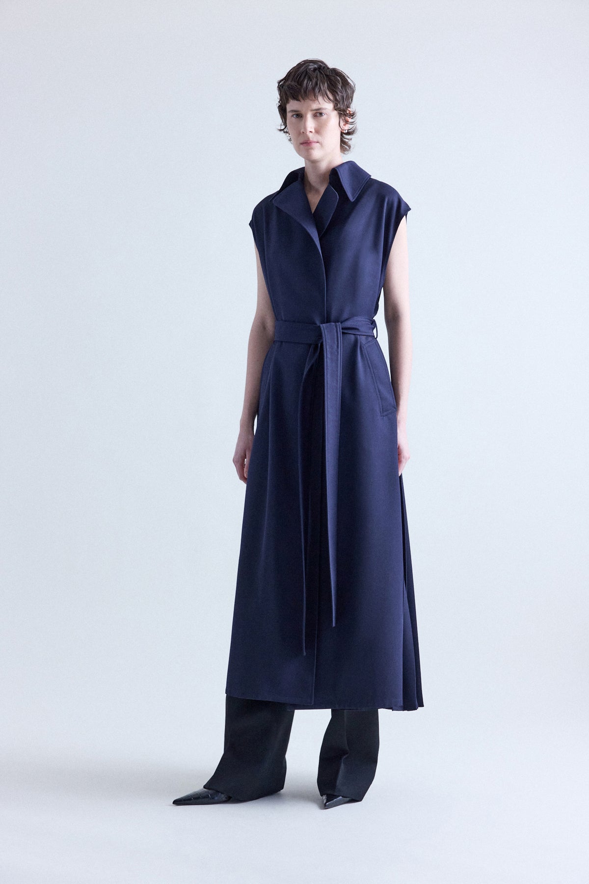 Lennox Pleated Trench Coat