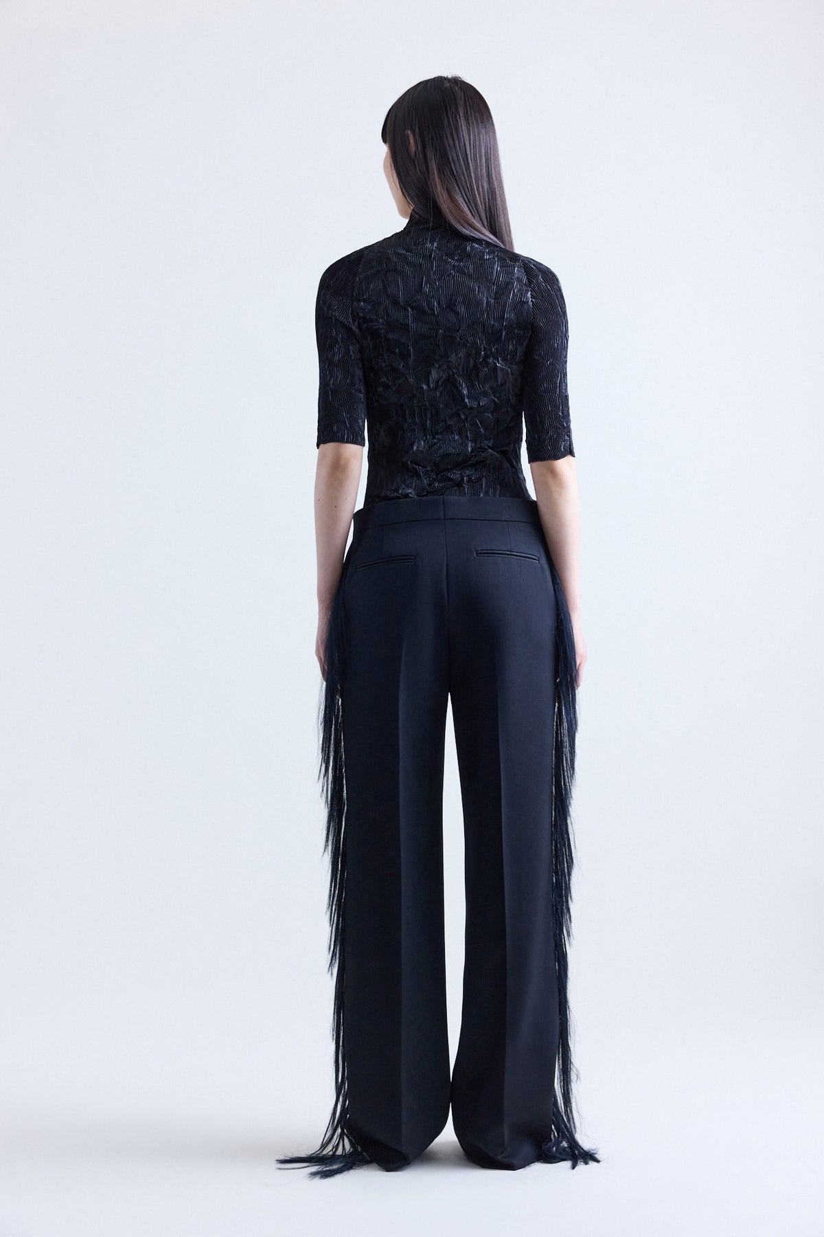 Luella Tailored Trouser With Frayed Trim