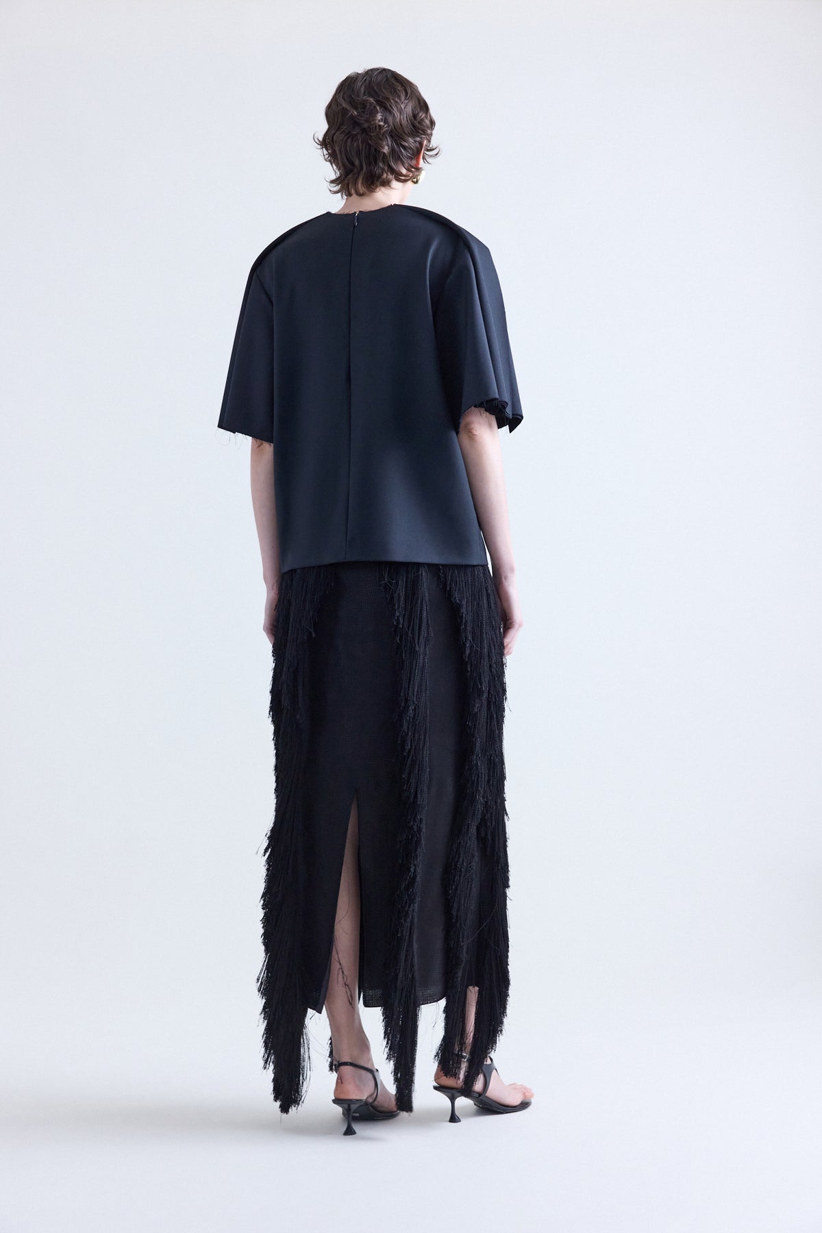 Peris Black Multi Layer T-Shirt