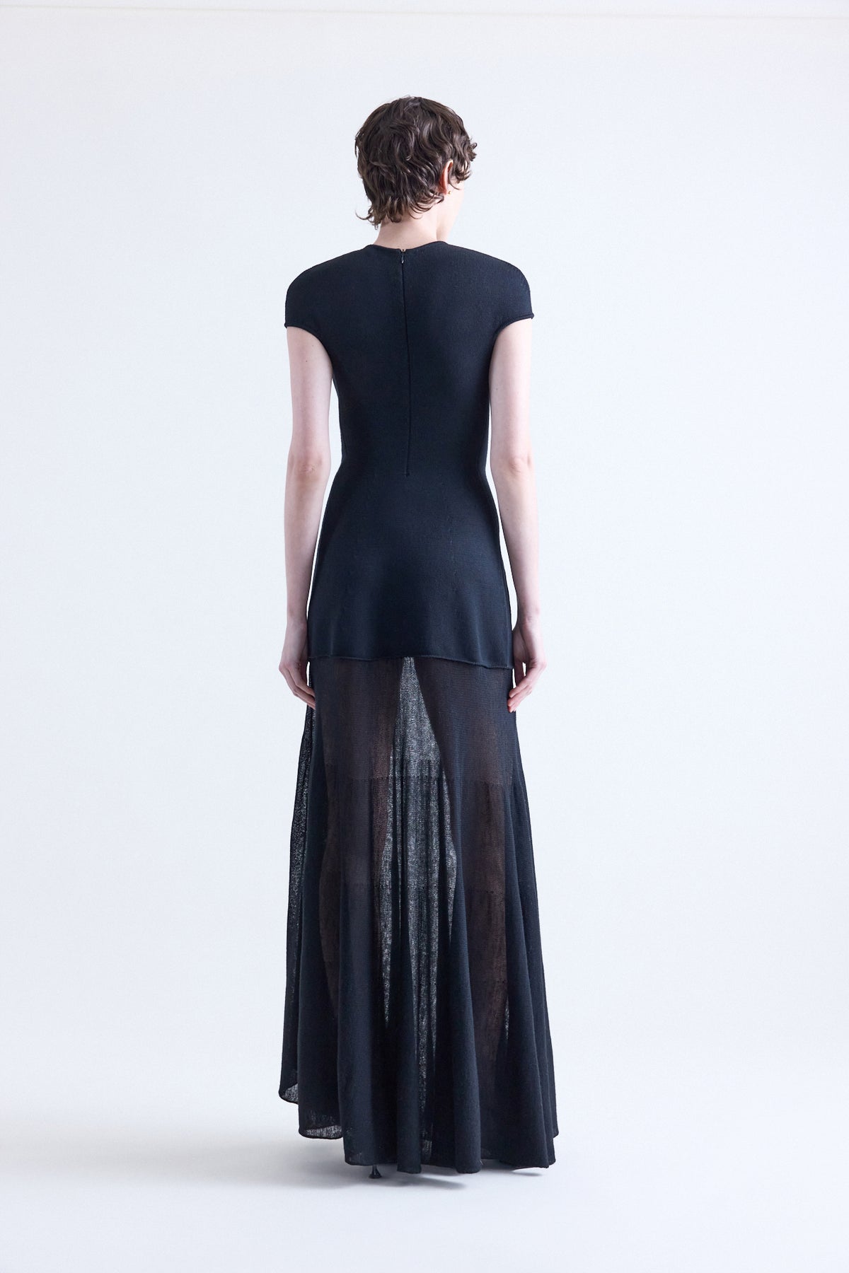 Sienna Black Moulded Knit Dress