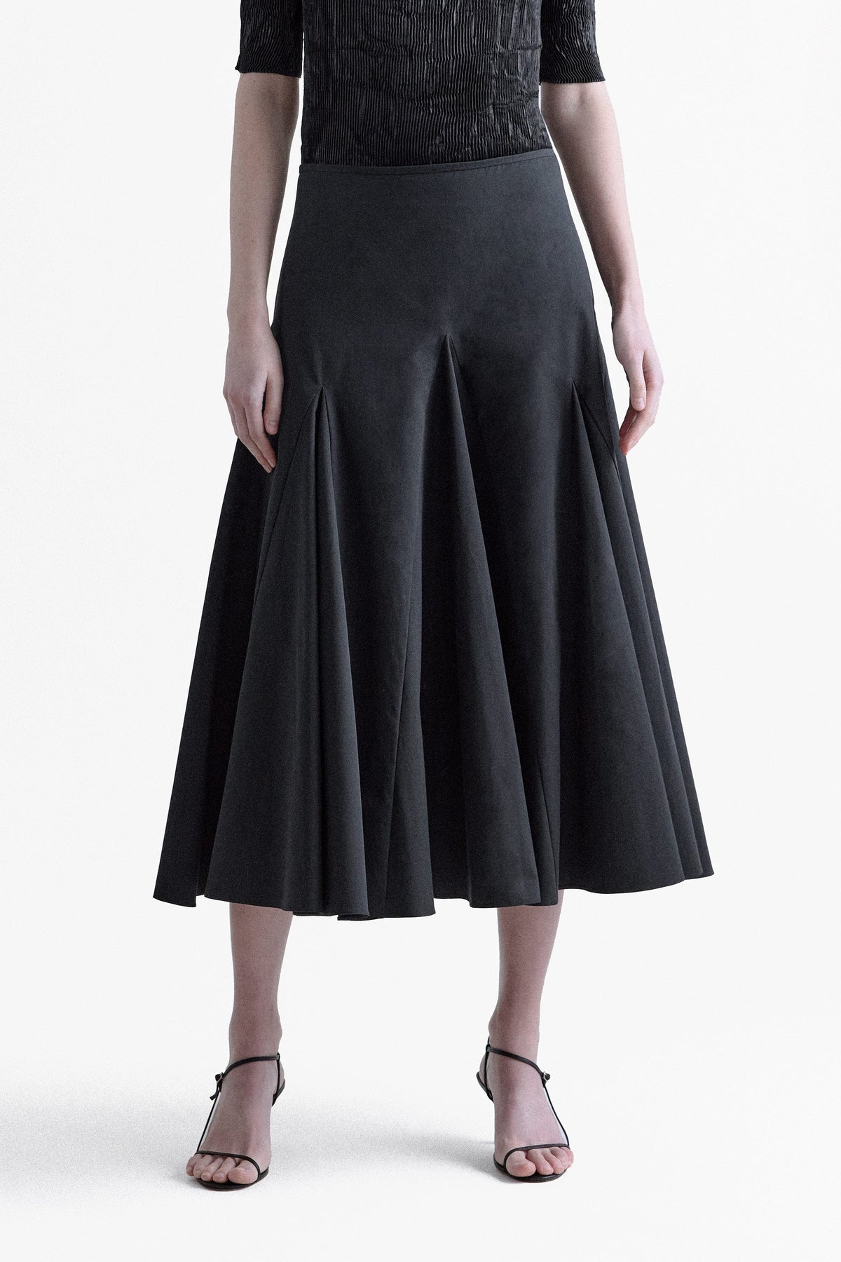 Sophia Flared Godet Skirt