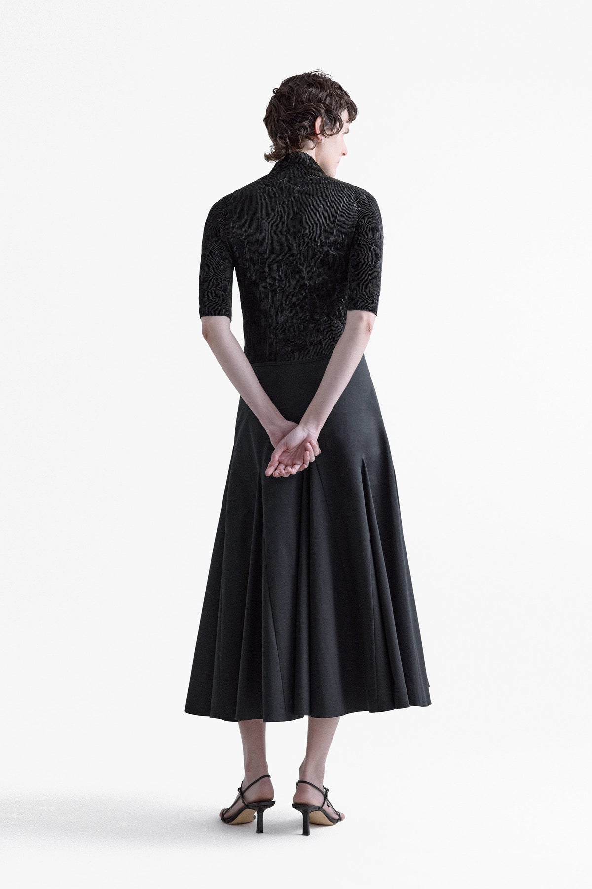 Sophia Flared Godet Skirt