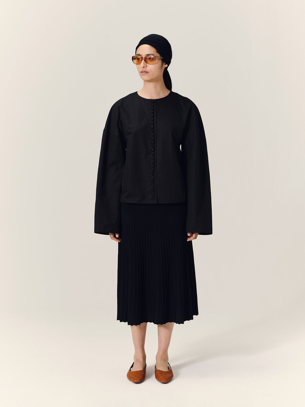 FISH Oversized Shirt in Black