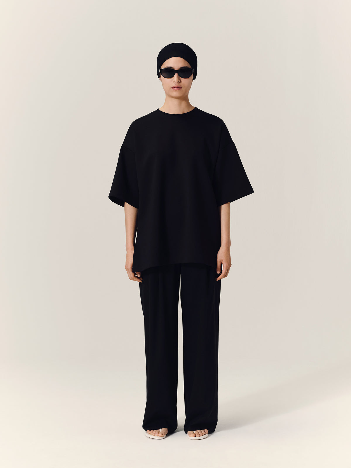 SHELL Oversized T-Shirt in Black