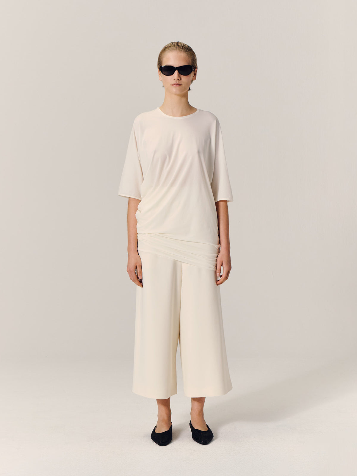 MARGIA Draped T-Shirt