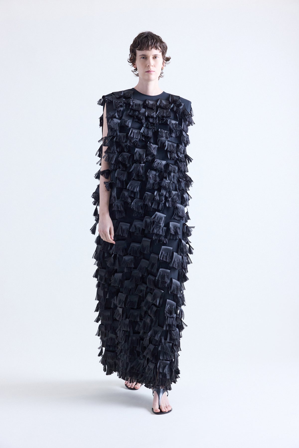 Avril Silk Ribbon Column Dress