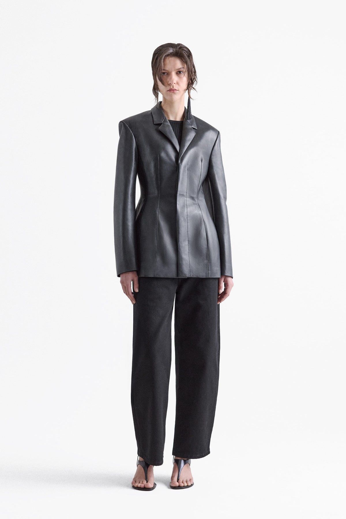 DAKOTA Leather Moulded Blazer