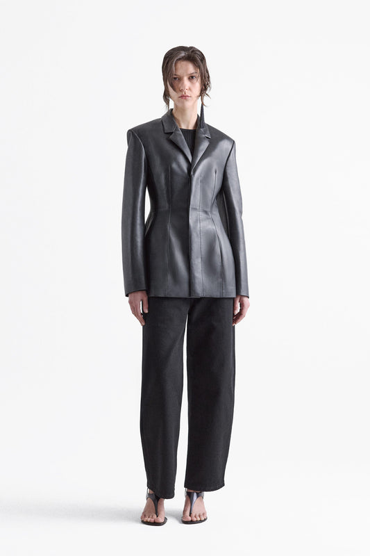 Dakota Leather Moulded Blazer