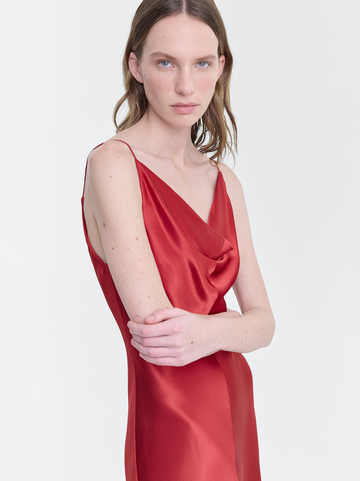 open lace back dress Cara Red Floral Short Wrap Dress - B Corp