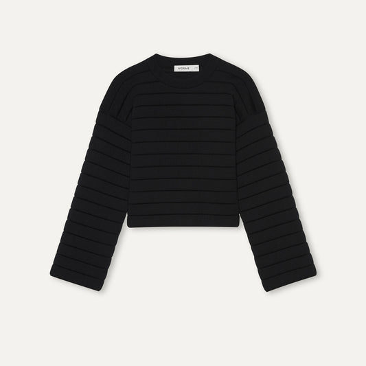 AVERY double knit cropped sweater