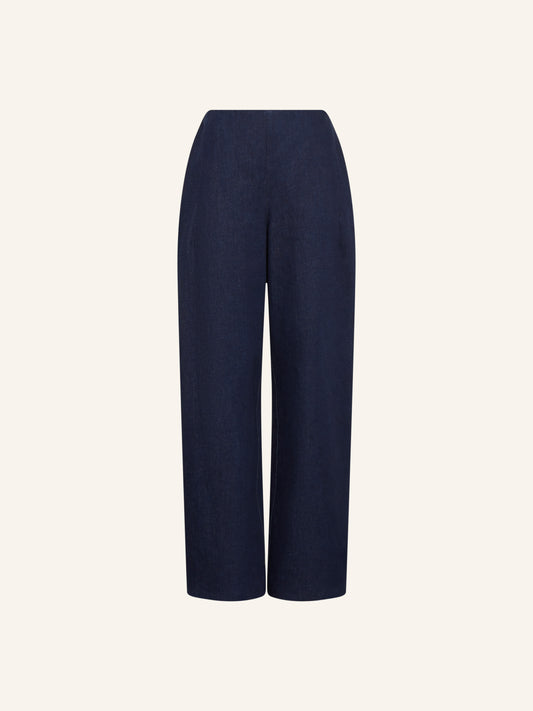 JAGGER Curved Pants in Indigo