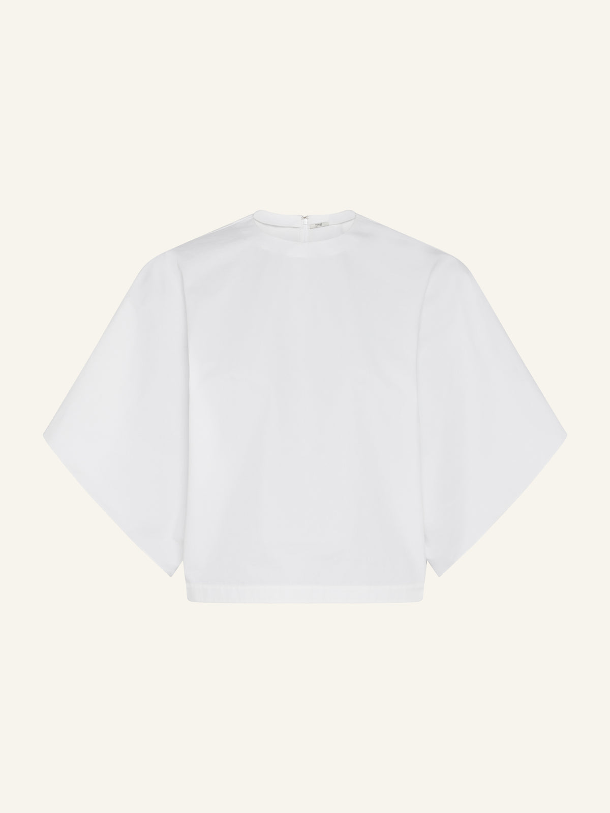 TENLEY Draped Top in Cotton Poplin