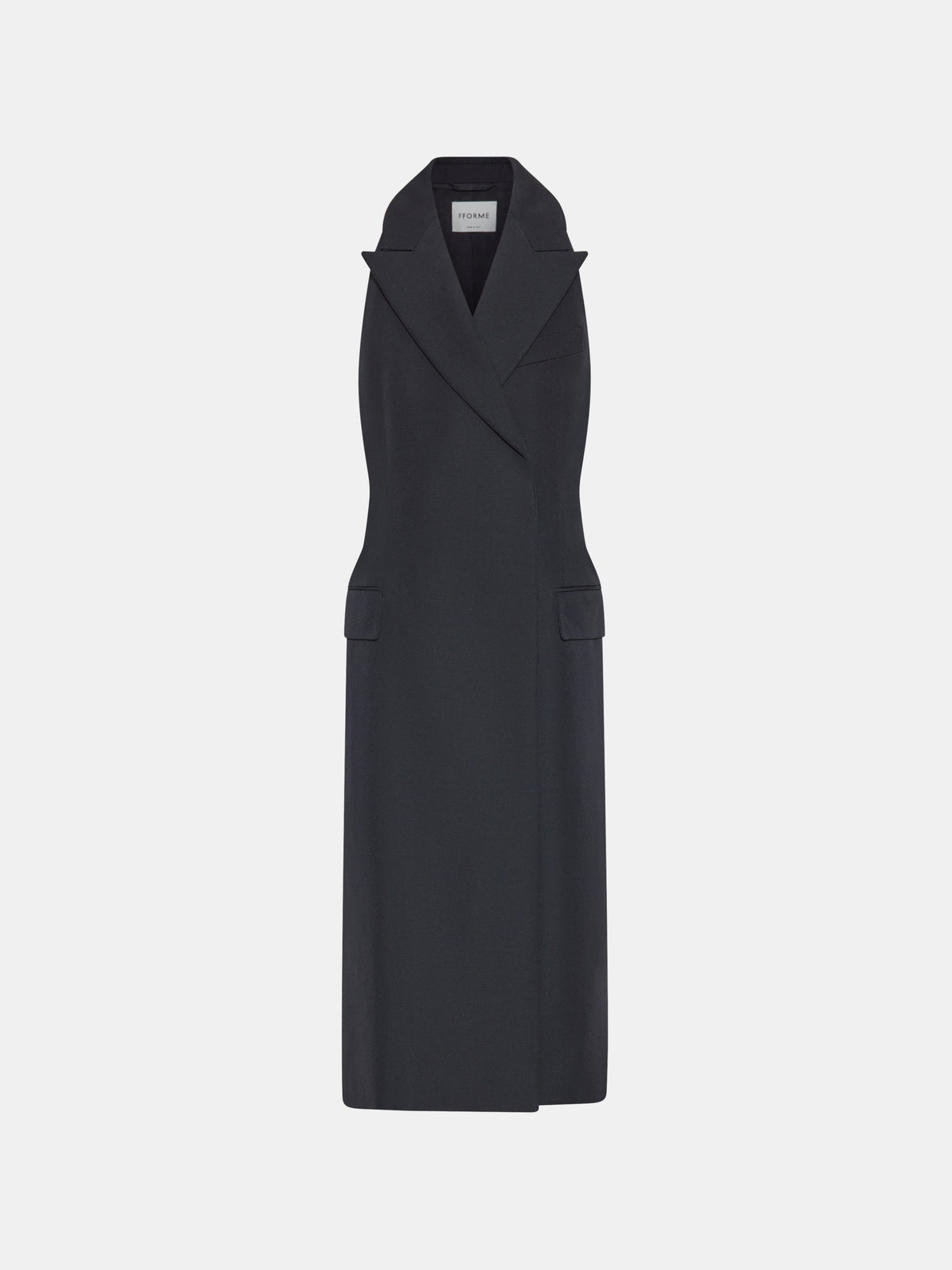 Fforme_FW26_FF00802-WO2605-001_CLAUDE.TUXEDO.DRESS_BLACK_GHOST