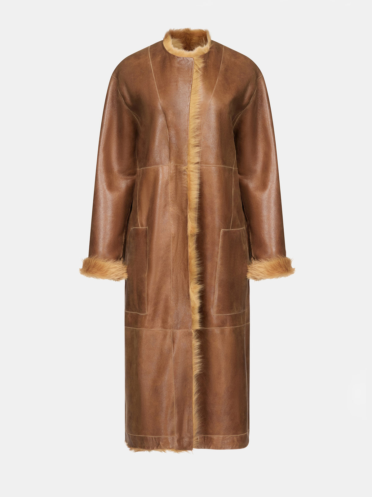 Fforme_FW26_FF00849-LE2606-215_DEMI.COAT_CAMEL_REVERSE-FLAT
