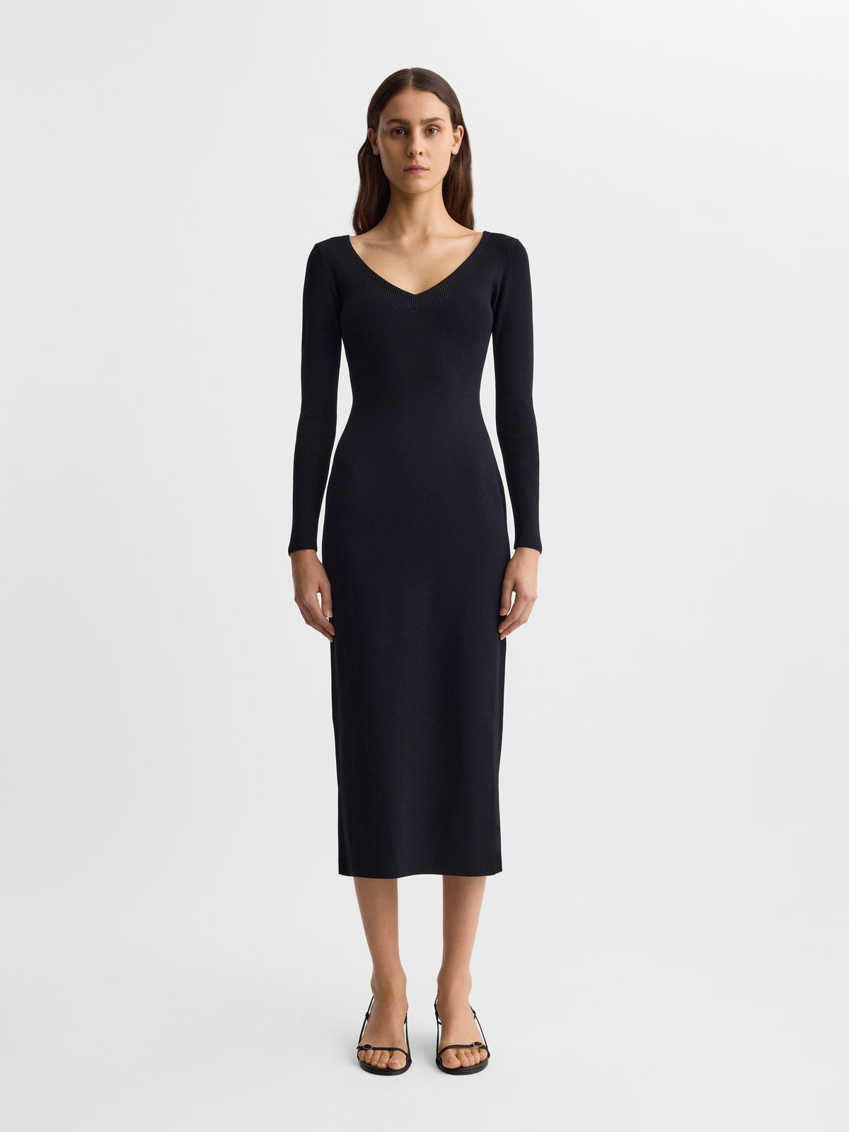 Fforme_FW26_LOTTIE.DRESS_BLACK_FF00780-KN2601-001_FRONT