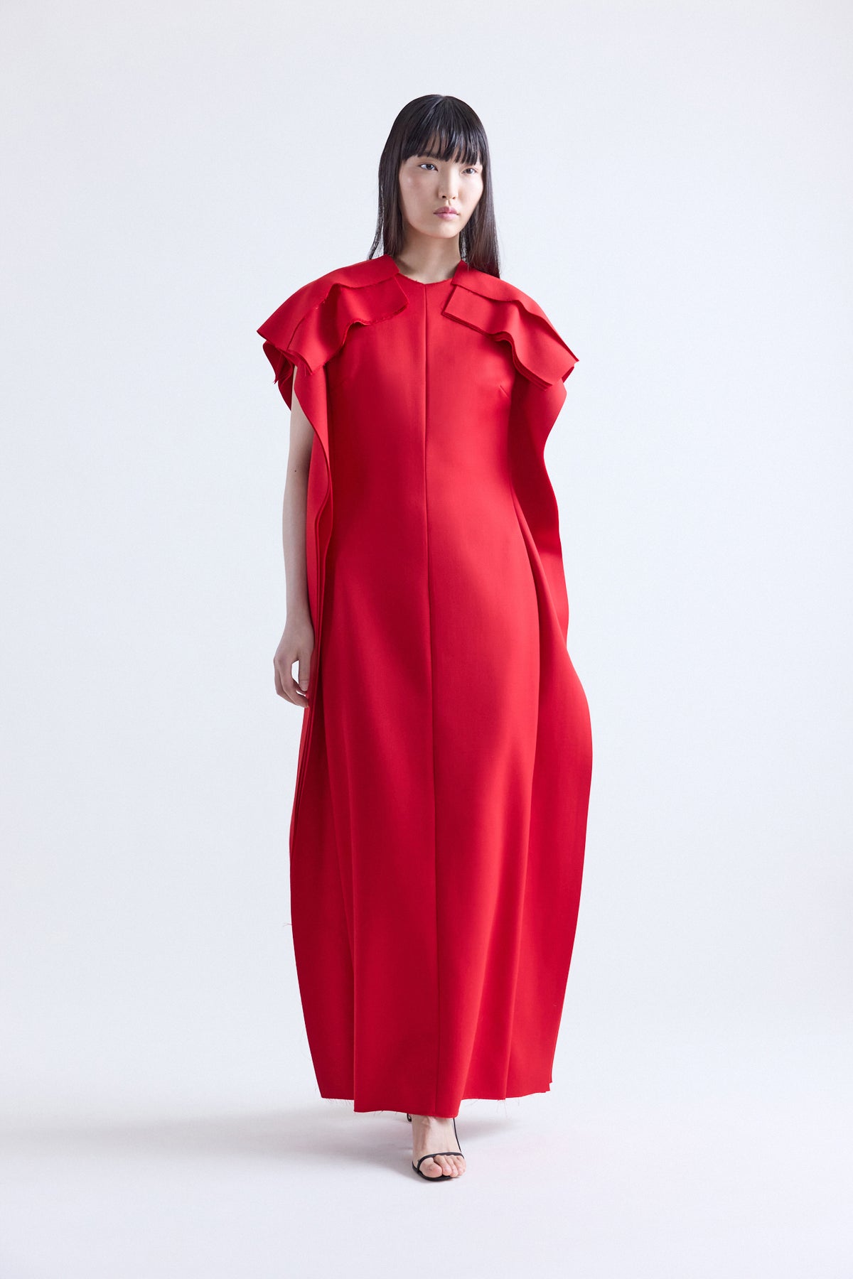 Jemma Dress in Bright Red