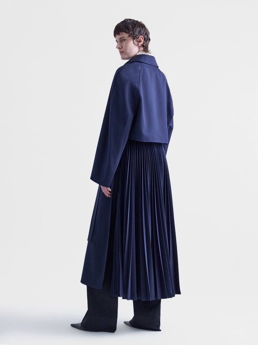 Lennox Trench Coat in Navy
