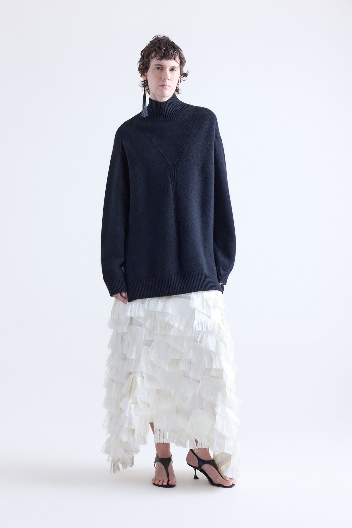 Loletta Boyfriend Sweater In Black