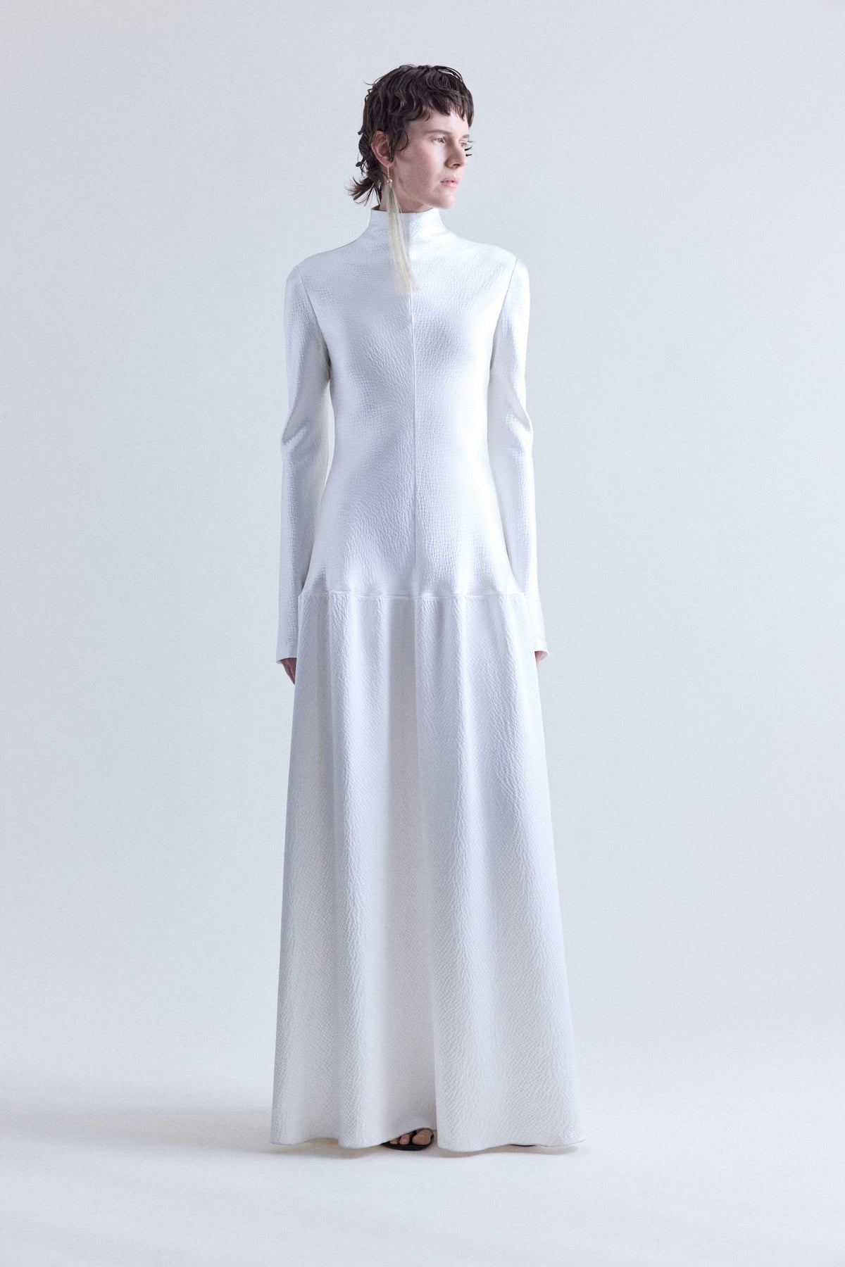 Mila Bias Cut Long Sleeve Dress