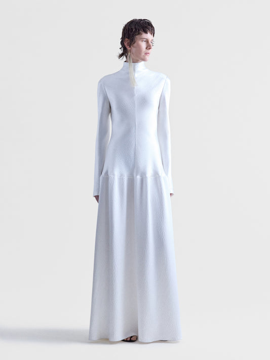 Mila Bias Cut Long Sleeve Dress