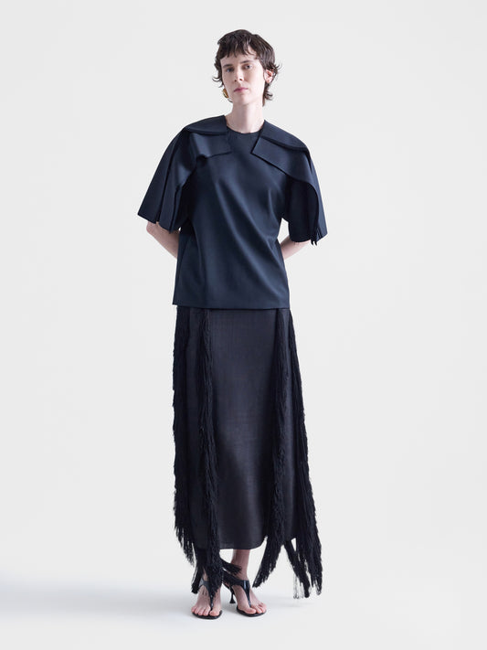 Peris Black Multi Layer T-Shirt