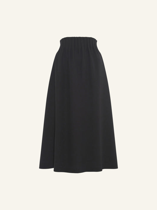 REBECCA Pin-Tuck Midi Skirt