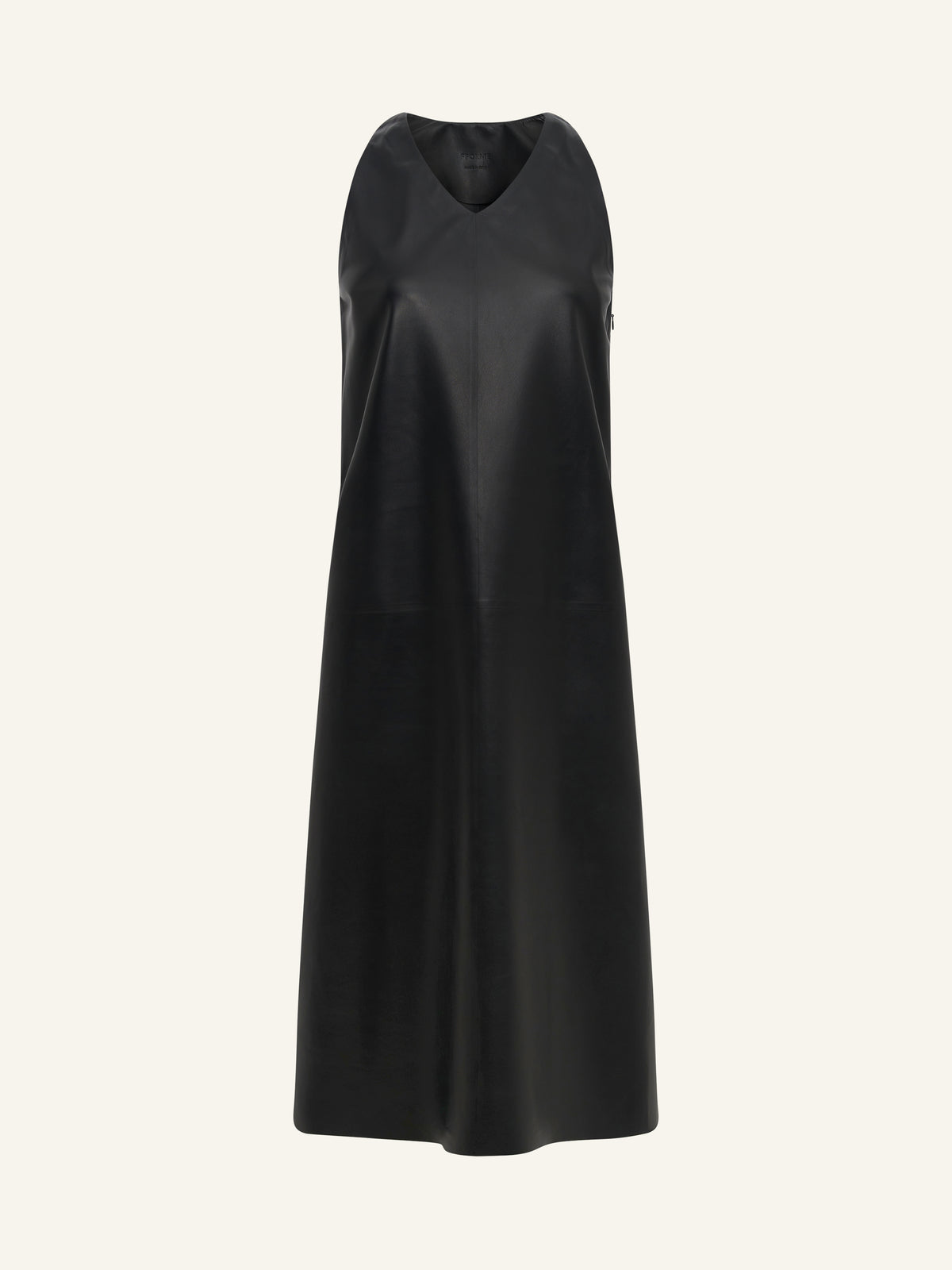 SNYDER Leather Halter Dress