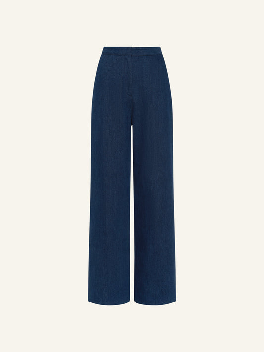 STRIDER Straight Leg Denim Pants in Indigo