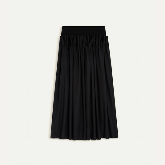 SATHYA tuck pleat skirt